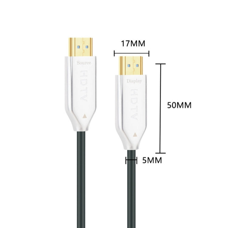 2.0 Version HDMI Fiber Optical Line 4K Ultra High Clear Line Monitor Connecting Cable, Length: 20m(White) - Cable by PMC Jewellery | Online Shopping South Africa | PMC Jewellery