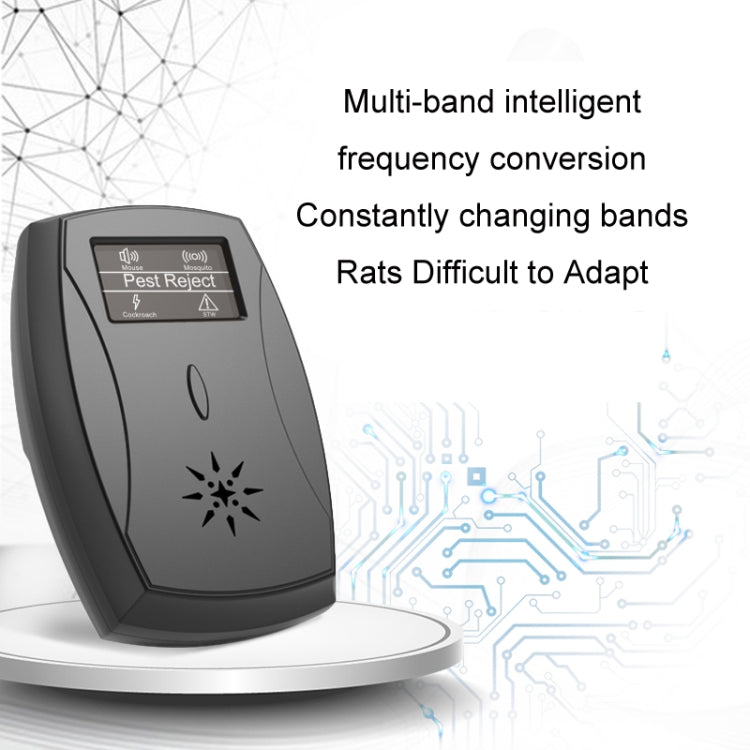 Household Mute Low Power Ultrasonic Insect Repeller, Specification: EU Plug(Black) - Repellents by PMC TechLife | Online Shopping South Africa | PMC TechLife | Buy Now Pay Later Mobicred