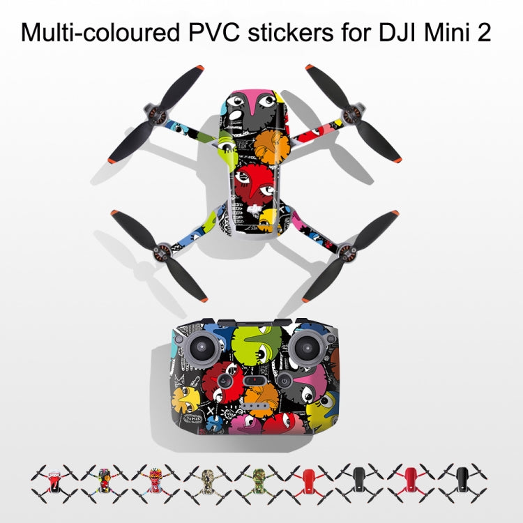 Sunnylife MM2-TZ452 For DJI Mini 2 Waterproof PVC Drone Body + Arm + Remote Control Decorative Protective Stickers Set(Watercolor Splash Ink) - Stickers by Sunnylife | Online Shopping South Africa | PMC Jewellery | Buy Now Pay Later Mobicred