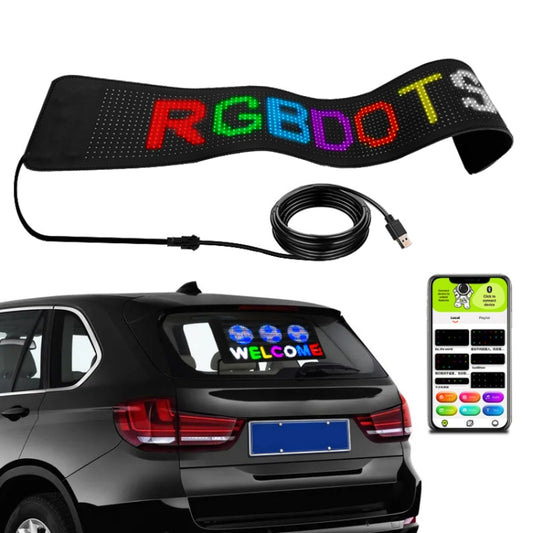 S1696RGB 672x122mm Car LED Flexible Display Cell Phone APP Control Bluetooth Connection - Car Monitor by PMC Jewellery | Online Shopping South Africa | PMC Jewellery | Buy Now Pay Later Mobicred