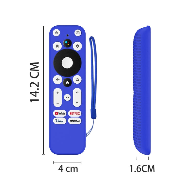 For ONN Android TV 4K UHD Streaming Device Y55 Anti-Fall Silicone Remote Control Cover(Black) - Remote Control Covers by PMC TechLife | Online Shopping South Africa | PMC TechLife