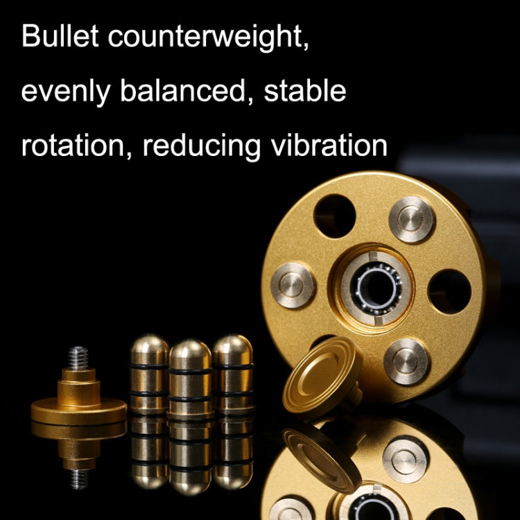 EDC Removable Fingertip Spinner Revolver Clip Pure Brass Stress Relief Toys(Black) - Spinning Toys by PMC Jewellery | Online Shopping South Africa | PMC Jewellery