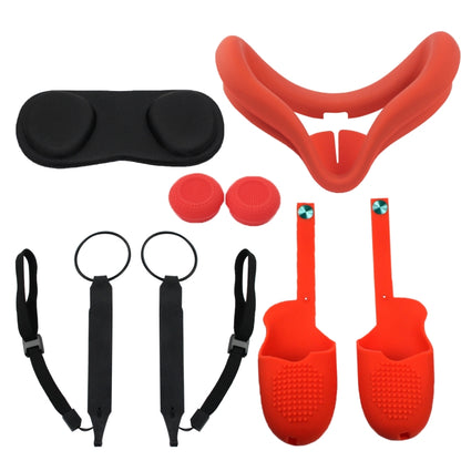 For Meta Quest 2 VR Controller Case Protective Cover Set(Red) - VR Accessories by PMC Jewellery | Online Shopping South Africa | PMC Jewellery | Buy Now Pay Later Mobicred