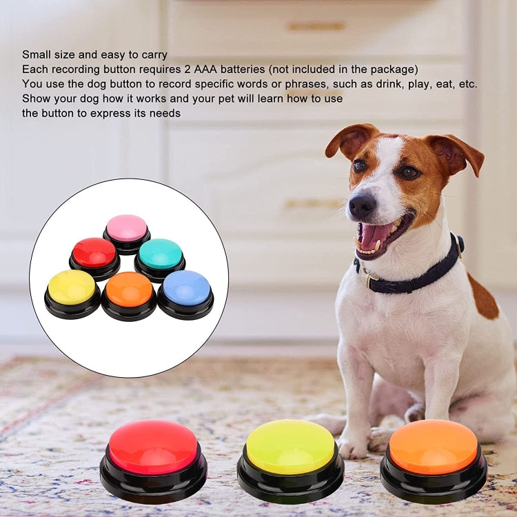 Pet Communication Button Dog Vocal Box Recording Vocalizer, Style: Recording Model(Lake Blue) - Training Aids by PMC Jewellery | Online Shopping South Africa | PMC Jewellery | Buy Now Pay Later Mobicred