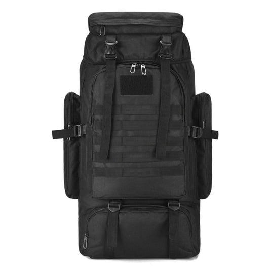 56-75L Large Capacity Travel Hiking Bag Waterproof and Scratch-resistant Backpack(Black) - Backpacks by PMC Jewellery | Online Shopping South Africa | PMC Jewellery