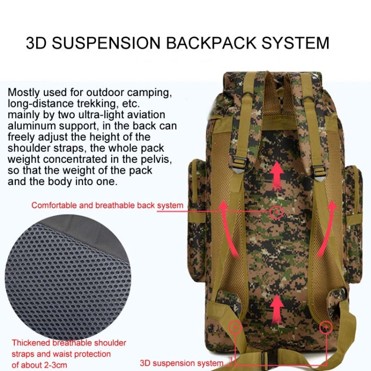 56-75L Large Capacity Travel Hiking Bag Waterproof and Scratch-resistant Backpack(Acu Camouflage) - Backpacks by PMC Jewellery | Online Shopping South Africa | PMC Jewellery