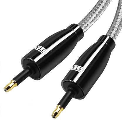 EMK QH4.0 Mini Toslink 3.5mm Interface SPDIF Audio Fiber Optical, Length: 8m(Black) - Audio Optical Cables by EMK | Online Shopping South Africa | PMC Jewellery | Buy Now Pay Later Mobicred