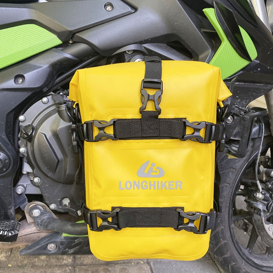 LONGHIKER Motorcycle Quick Release Waterproof Bumper Side Bag(Yellow) - Bags & Luggages by PMC Jewellery | Online Shopping South Africa | PMC Jewellery | Buy Now Pay Later Mobicred