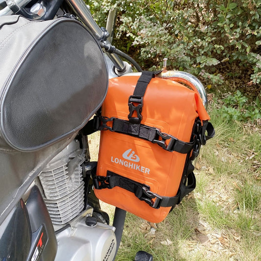 LONGHIKER Motorcycle Quick Release Waterproof Bumper Side Bag(Orange) - Bags & Luggages by PMC Jewellery | Online Shopping South Africa | PMC Jewellery | Buy Now Pay Later Mobicred