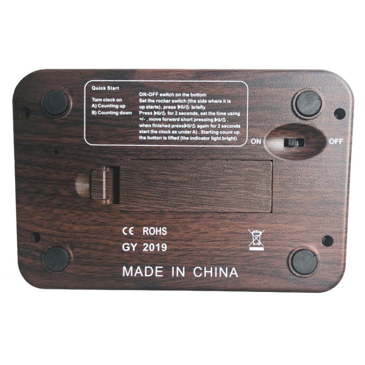 HQT101w Plastic Chess Clock Go Chess Timer(Wood Grain) - Alarm Clocks by PMC TechLife | Online Shopping South Africa | PMC TechLife | Buy Now Pay Later Mobicred