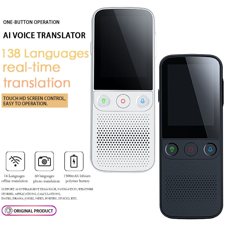 T10Pro Wifi Artificial Intelligence Photo / Recording Translating Machine Supports 138 Languages(White) -  by PMC Jewellery | Online Shopping South Africa | PMC Jewellery | Buy Now Pay Later Mobicred