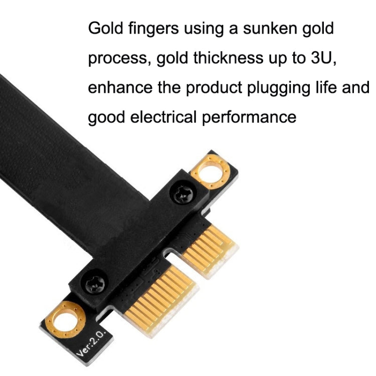 PCI-E 3.0 1X 90 Degrees Graphics Card / Wireless Network Card Extension Cable, Cable Length: 15cm - PCIE Cable by PMC TechLife | Online Shopping South Africa | PMC TechLife