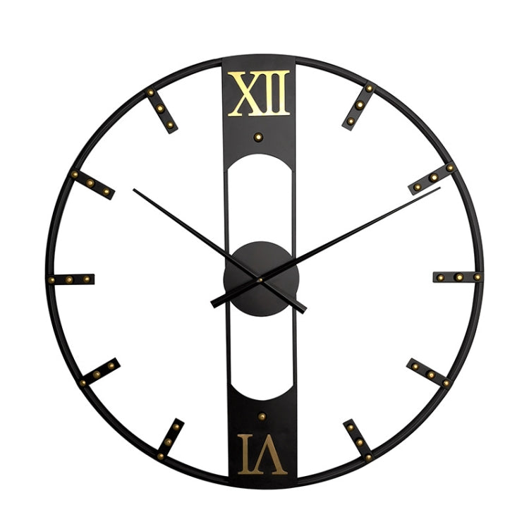 YX8836 Home Decor Wall Clock Wrought Iron Rivet Scale Silent Clock, Size: 80cm - Wall Clock by PMc TechLife | Online Shopping South Africa | PMc TechLife | Buy Now Pay Later Mobicred