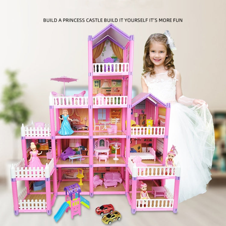 DSJ55 162pcs/set Children Passing Domestic Toy Doll House Princess Castle Set Simulation Disguise House - Pretend Play Toys by PMC Jewellery | Online Shopping South Africa | PMC Jewellery