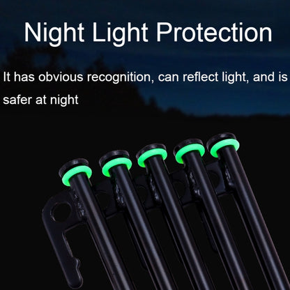 100pcs Outdoor Camping Nail Luminous Circle Multifunctional Silicone Reflective Warning Ring(Luminous) - Tents & Accessories by PMC Jewellery | Online Shopping South Africa | PMC Jewellery