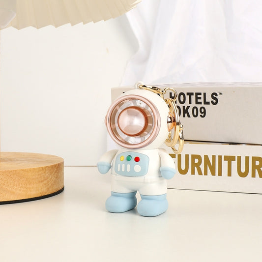 6092 Cartoon Astronaut Fan With Lanyard Portable Mini USB Charging Fan(Light Blue) - Electric Fans by PMC Jewellery | Online Shopping South Africa | PMC Jewellery | Buy Now Pay Later Mobicred