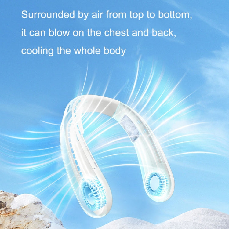 F63 Semiconductor Cooling Hanging Neck Fan USB Silent Outdoor Mini Fan(White) - Electric Fans by PMC TechLife | Online Shopping South Africa | PMC TechLife | Buy Now Pay Later Mobicred