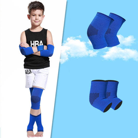 N1033 Child Football Equipment Basketball Sports Protectors, Color: Blue 4 In 1(L) - Sports Safety by PMC Jewellery | Online Shopping South Africa | PMC Jewellery | Buy Now Pay Later Mobicred