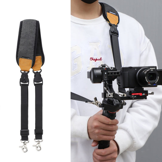 For DJI RS3 Mini Sunnylife RO-GS560 Lanyard Handheld Gimbal Double Buckle Comfortable Shoulder Strap Accessories(Black) -  by Sunnylife | Online Shopping South Africa | PMC Jewellery | Buy Now Pay Later Mobicred