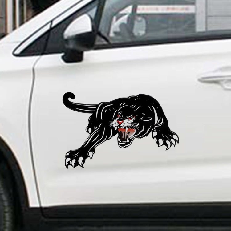 2pcs Colorful Black Panther Car Hood Door Reflective Sticker(Head Towards The Left) - Decorative Sticker by PMC Jewellery | Online Shopping South Africa | PMC Jewellery | Buy Now Pay Later Mobicred