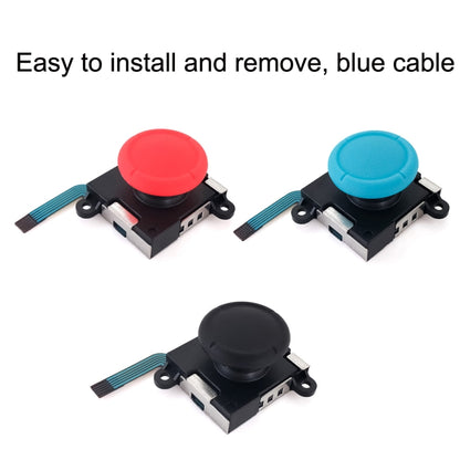 For Nintendo Switch 2pcs Game Console 3D Left Right Interoperability Rocker Remote Sensing Joystick(Black) - Switch Spare Parts by PMC Jewellery | Online Shopping South Africa | PMC Jewellery