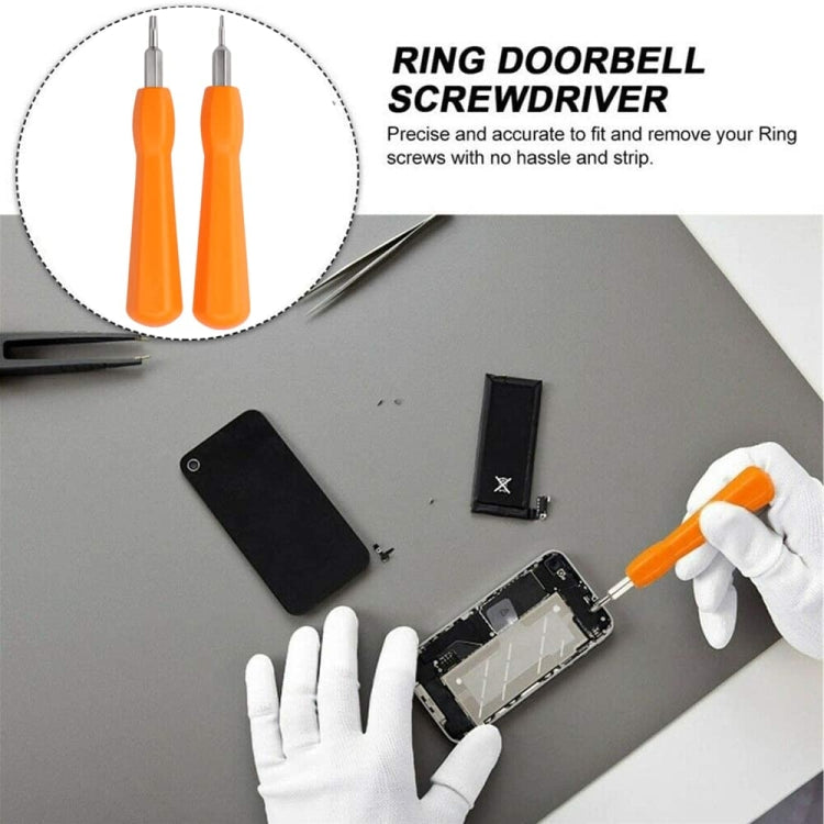 2 In 1  For RIng Doorbell Screwdriver Replacement For Ring Doorbell Battery Change(Orange) - Screwdriver Tools by PMc TechLife | Online Shopping South Africa | PMc TechLife | Buy Now Pay Later Mobicred