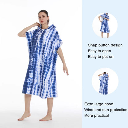 Adult Hooded Bath Towel Fine Fiber Beach Quick Dry Bathrobe, Size: 110x75cm(Surfboard) - Bath Towels by PMC Jewellery | Online Shopping South Africa | PMC Jewellery