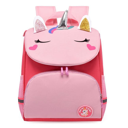 Kindergarten Children Cute Cartoon Backpack School Bag(Watermelon Red Unicorn) - Kids Bags by PMC Jewellery | Online Shopping South Africa | PMC Jewellery