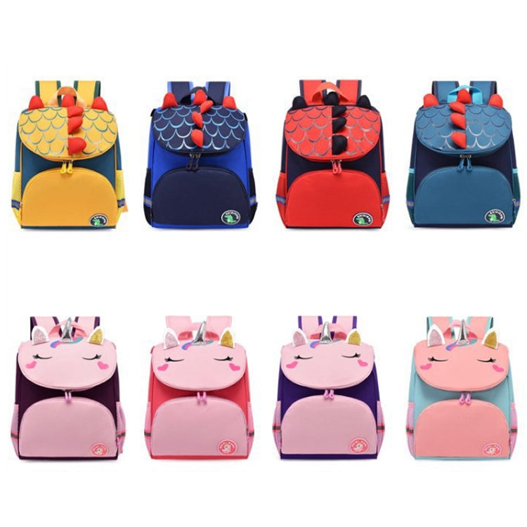 Kindergarten Children Cute Cartoon Backpack School Bag(Red Dinosaur) - Kids Bags by PMC Jewellery | Online Shopping South Africa | PMC Jewellery