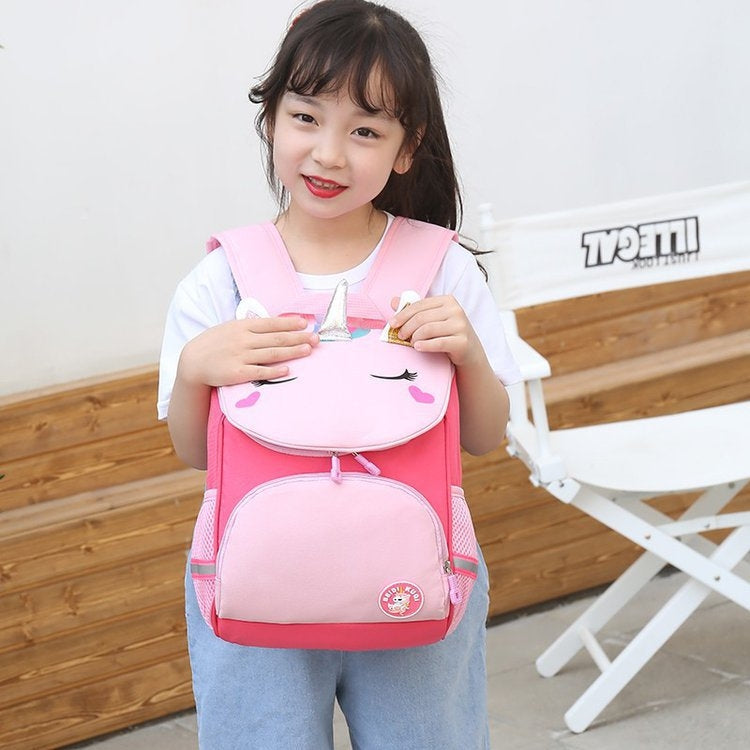 Kindergarten Children Cute Cartoon Backpack School Bag(Watermelon Red Unicorn) - Kids Bags by PMC Jewellery | Online Shopping South Africa | PMC Jewellery