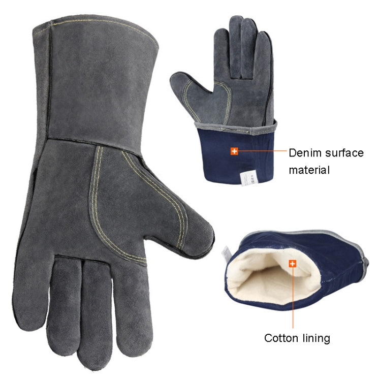 Outdoor Camp BBQ Gloves High Temperature Resistant Insulation Gloves(Gray) - Safety Gloves by PMC Jewellery | Online Shopping South Africa | PMC Jewellery