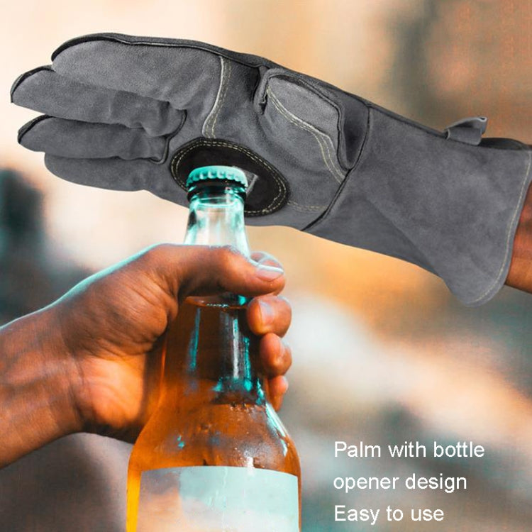 Outdoor Camp BBQ Gloves High Temperature Resistant Insulation Gloves(Gray) - Safety Gloves by PMC Jewellery | Online Shopping South Africa | PMC Jewellery