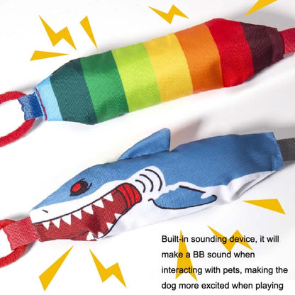 KY-103 Bite and Sound Dog Cotton Rope Toy Ball Interactive Pull Weaving Pet Toy(Shark) - Rope Toys by PMC Jewellery | Online Shopping South Africa | PMC Jewellery