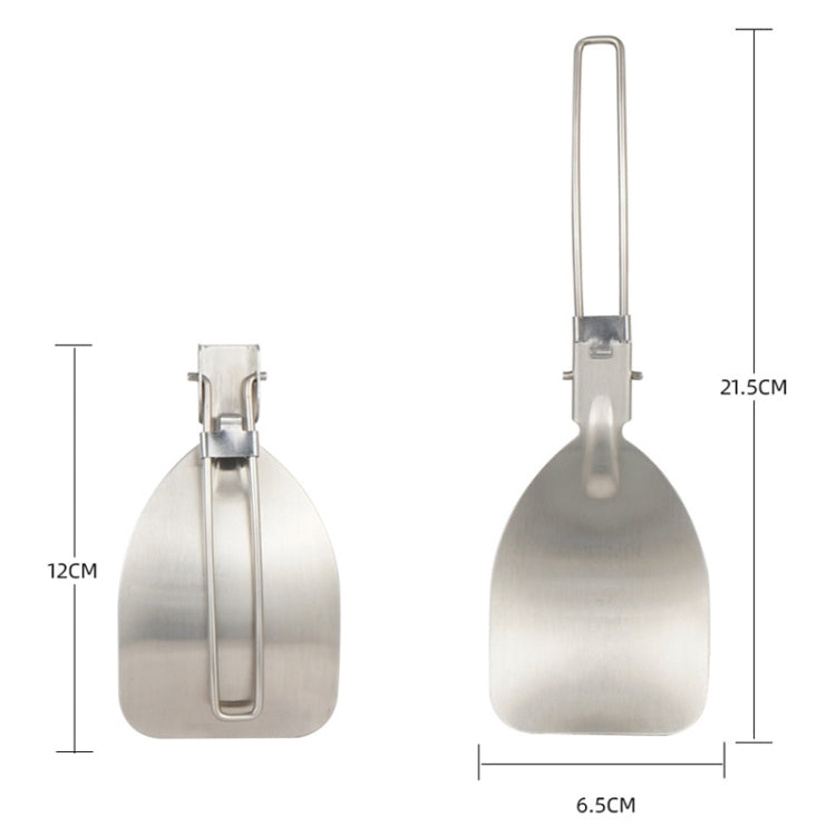 304 Stainless Steel Folding Frying Spatula Outdoor Camping Portable Tableware(Rice Shovel) - Cookwares & Tablewares by PMC Jewellery | Online Shopping South Africa | PMC Jewellery