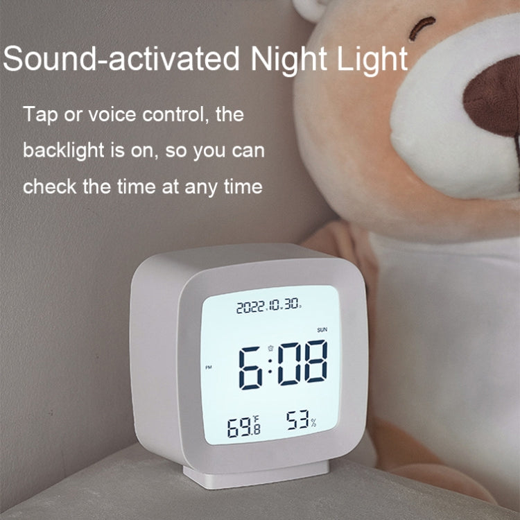2286 Mini Multifunctional Calendar Alarm Clock Bedside Temperature and Humidity Clock(Black) - Alarm Clocks by PMc TechLife | Online Shopping South Africa | PMc TechLife | Buy Now Pay Later Mobicred