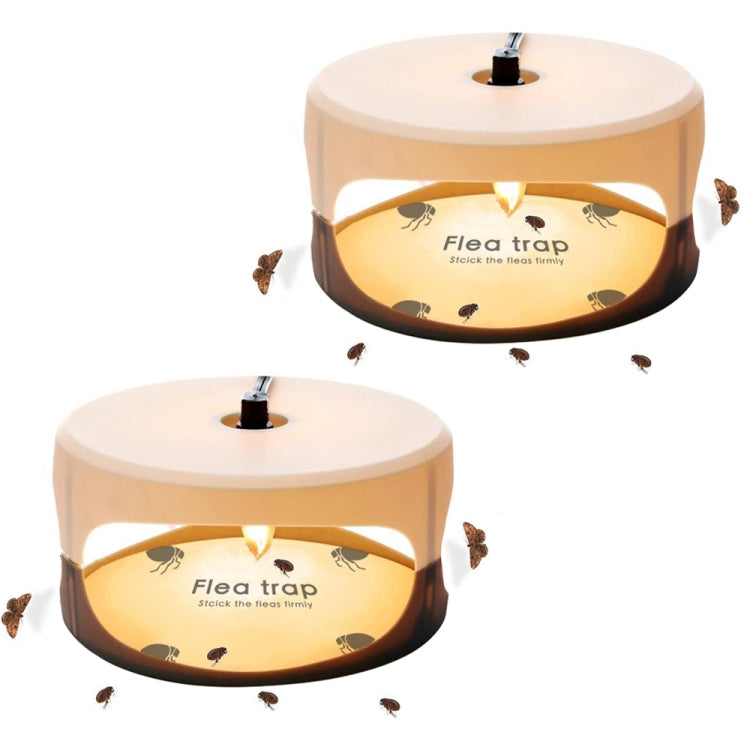 2pcs SK111 Pet Household Flea Lamp Flea Sticky Trapper Flea Capture Device(AU Plug) - Traps by PMC TechLife | Online Shopping South Africa | PMC TechLife | Buy Now Pay Later Mobicred