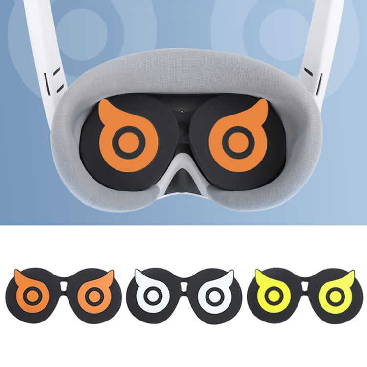 For PICO 4 Hifylux PC-ZF23 Owl Lens Protector Dust Scratch VR Glasses Silicone Case(Yellow) - VR Accessories by PMC TechLife | Online Shopping South Africa | PMC TechLife | Buy Now Pay Later Mobicred