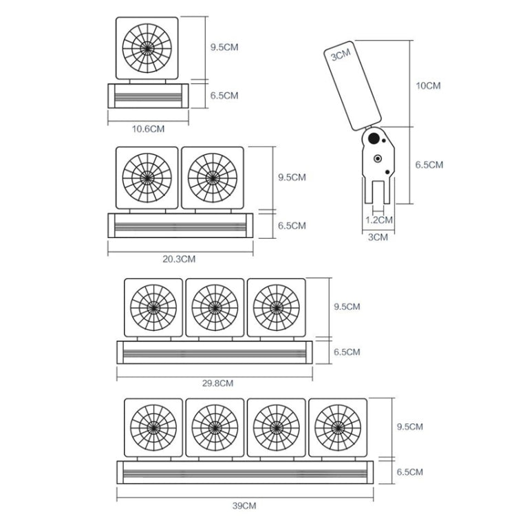 Fish Tank Cooling Fan Cooling Silent Aquarium Fan, Specification: 3 Head EU Plug - Fish Tanks & Accessories by PMC TechLife | Online Shopping South Africa | PMC TechLife | Buy Now Pay Later Mobicred