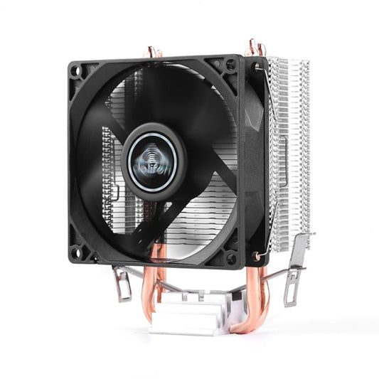 Desktop Computer Double Copper Tube CPU Radiator Super Quiet Without Light 3-pin Single Fan - Fan Cooling by PMC Jewellery | Online Shopping South Africa | PMC Jewellery | Buy Now Pay Later Mobicred