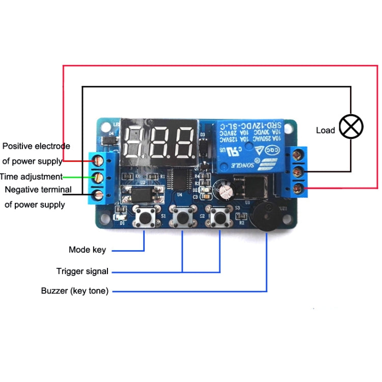 DK-C-01 Anti-Reverse Circuit Delay Relay Module DC12V Timing Delay Controller Module - Relay Module by PMC TechLife | Online Shopping South Africa | PMC TechLife