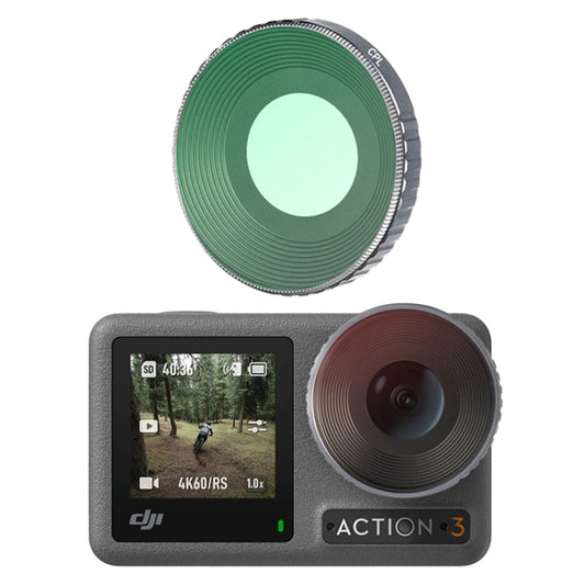 RCSTQ For DJI Osmo Action 3 Aluminum Alloy Adjustable Filter Sports Camera Filter, Style: CPL -  by RCSTQ | Online Shopping South Africa | PMC Jewellery | Buy Now Pay Later Mobicred