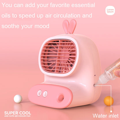 CS1319 Desktop Small Hydrating Spray Cartoon Fan Rechargeable Silent Humidifying Fan(Deer Blue) - Electric Fans by PMC Jewellery | Online Shopping South Africa | PMC Jewellery | Buy Now Pay Later Mobicred