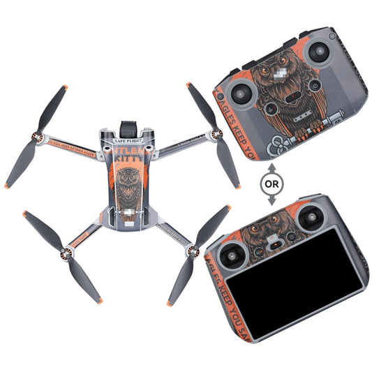 For DJI Mini 3 Pro Remote Control Body Sticker ,Spec: RC-N1 Without Screen(Domineering Eagle) - Stickers by RCSTQ | Online Shopping South Africa | PMC Jewellery | Buy Now Pay Later Mobicred