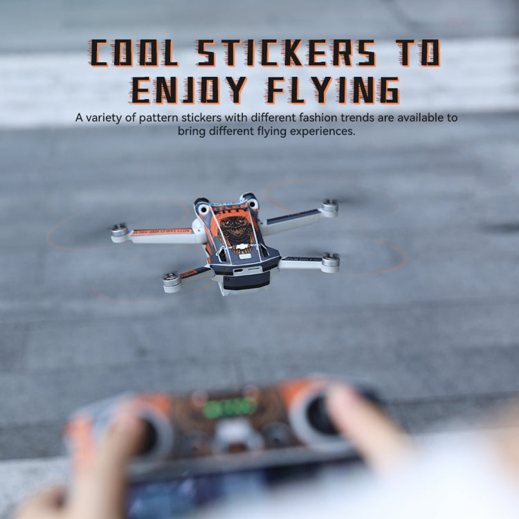 For DJI Mini 3 Pro Remote Control Body Sticker ,Spec: RC-N1 Without Screen(Graffiti No. 2) - Stickers by RCSTQ | Online Shopping South Africa | PMC Jewellery | Buy Now Pay Later Mobicred