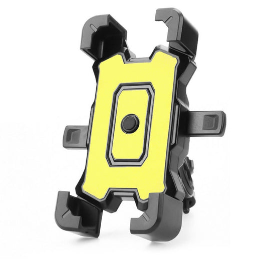 Electric Bike Motorcycle Bicycle Riding Shockproof Navigation Bracket, Color: Yellow For Handlebar - Holders by PMC Jewellery | Online Shopping South Africa | PMC Jewellery | Buy Now Pay Later Mobicred