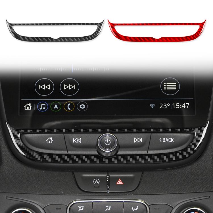 For Chevrolet Malibu 2016-2024 Left-hand Drive Navigation Button Frame Sticker(Red) - Car Interior Mouldings by PMc TechLife | Online Shopping South Africa | PMc TechLife | Buy Now Pay Later Mobicred