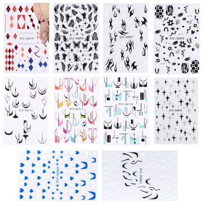 French Style Manicure Sticker Pop Stripe Line Nail Sticker(Stz-CS092) - Nail Stickers by PMC Jewellery | Online Shopping South Africa | PMC Jewellery | Buy Now Pay Later Mobicred