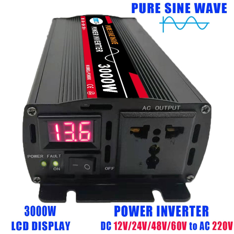 3000W (Actual 500W) 12V to 220V High Power Car Sine Wave Inverter Power Converter - Pure Sine Wave by PMC Jewellery | Online Shopping South Africa | PMC Jewellery