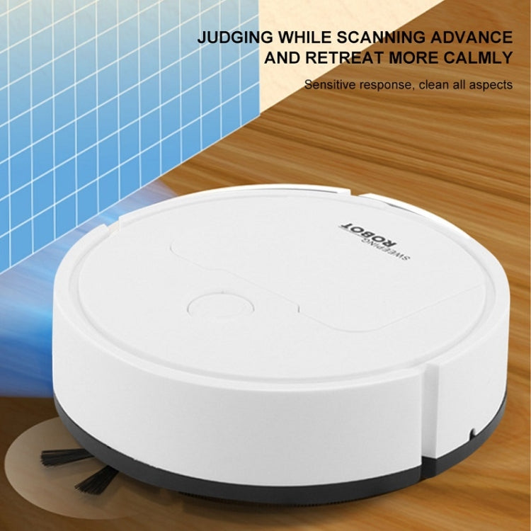3 in 1 Mini Vacuum Cleaner Intelligent Sweeping Robot(White) - Robot Vacuum Cleaner by PMC Jewellery | Online Shopping South Africa | PMC Jewellery