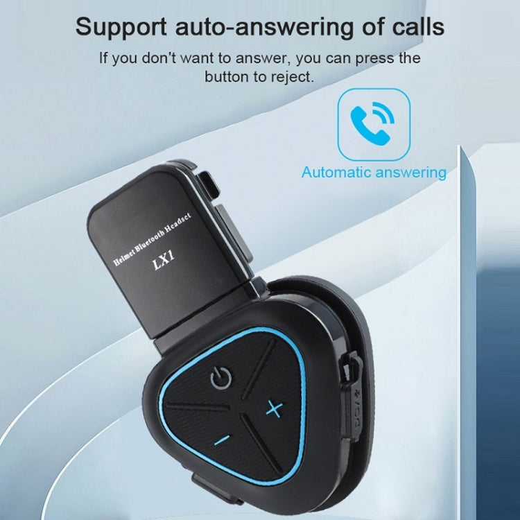 LX1 Motorcycle Half Helmet Waterproof Wireless 5.3 Bluetooth Headset, Version: English(Classic Red) - Motorcycle Walkie Talkie by PMC TechLife | Online Shopping South Africa | PMC TechLife | Buy Now Pay Later Mobicred